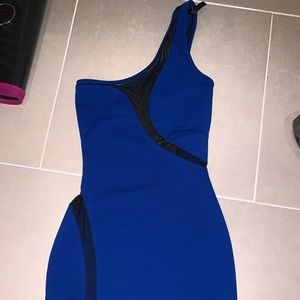 Mini blue dress